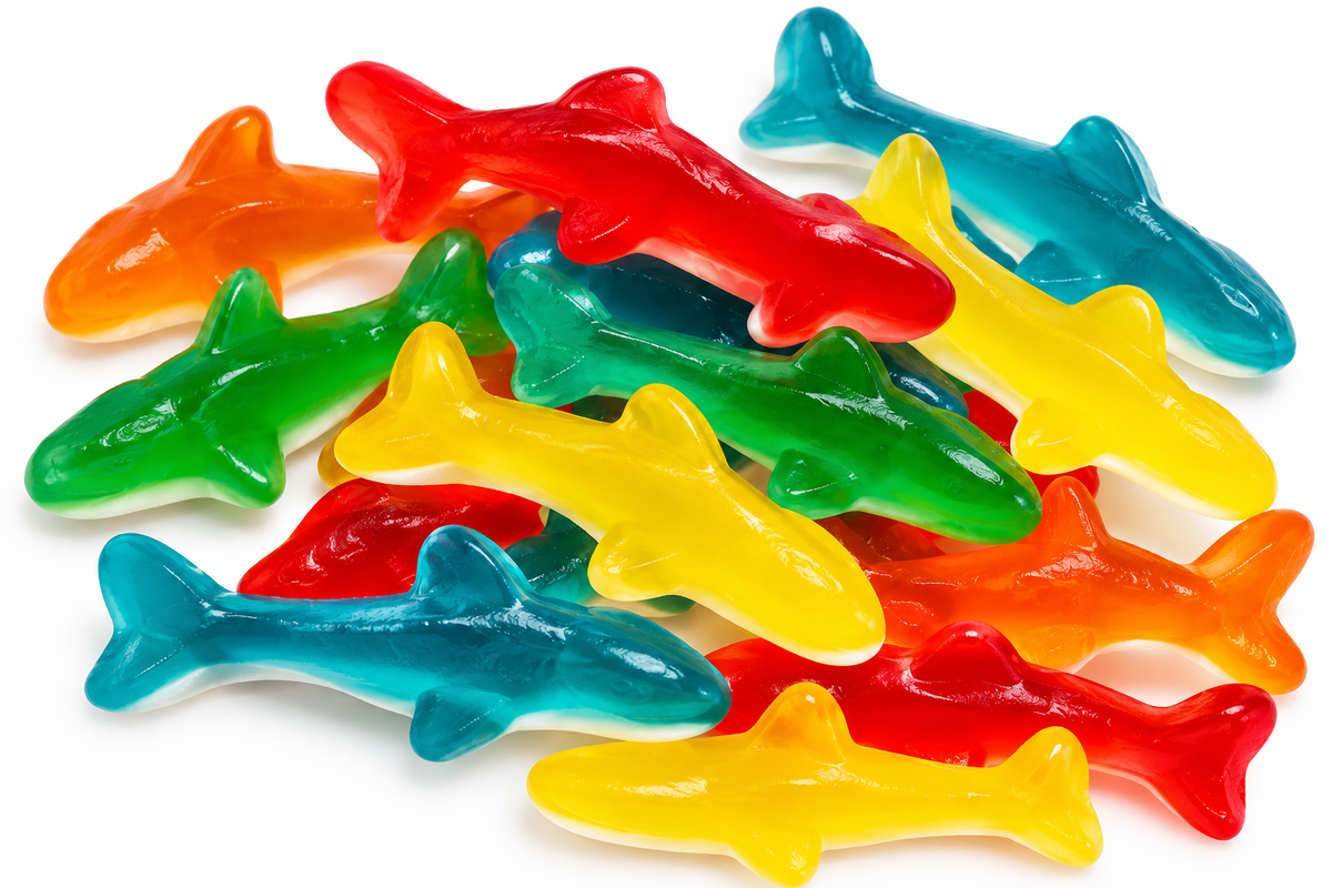 Bonbons Requins Multicolores 🦈🍬 – 100 g