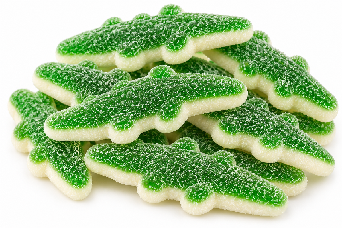 Bonbons Crocodiles Verts Acides 🐊 – 100 g