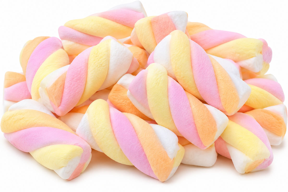 Guimauves Twist Orange 🍭 – 100 g