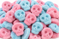 Bonbons Têtes de Mort Citriques Rose & Bleu 💀🩷🩵 – 100 g