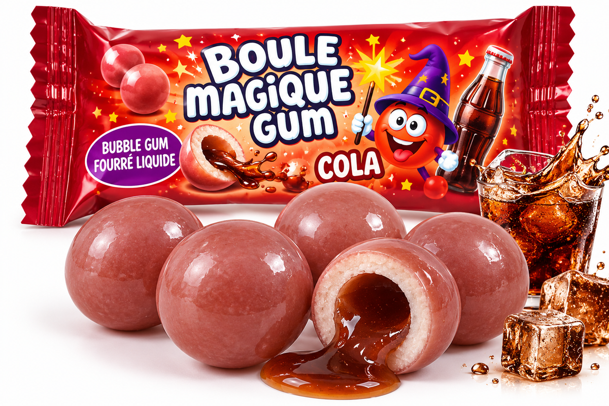 Chewing-gum Boule Magique Gum Cola 🥤🍬 – 1 sachet